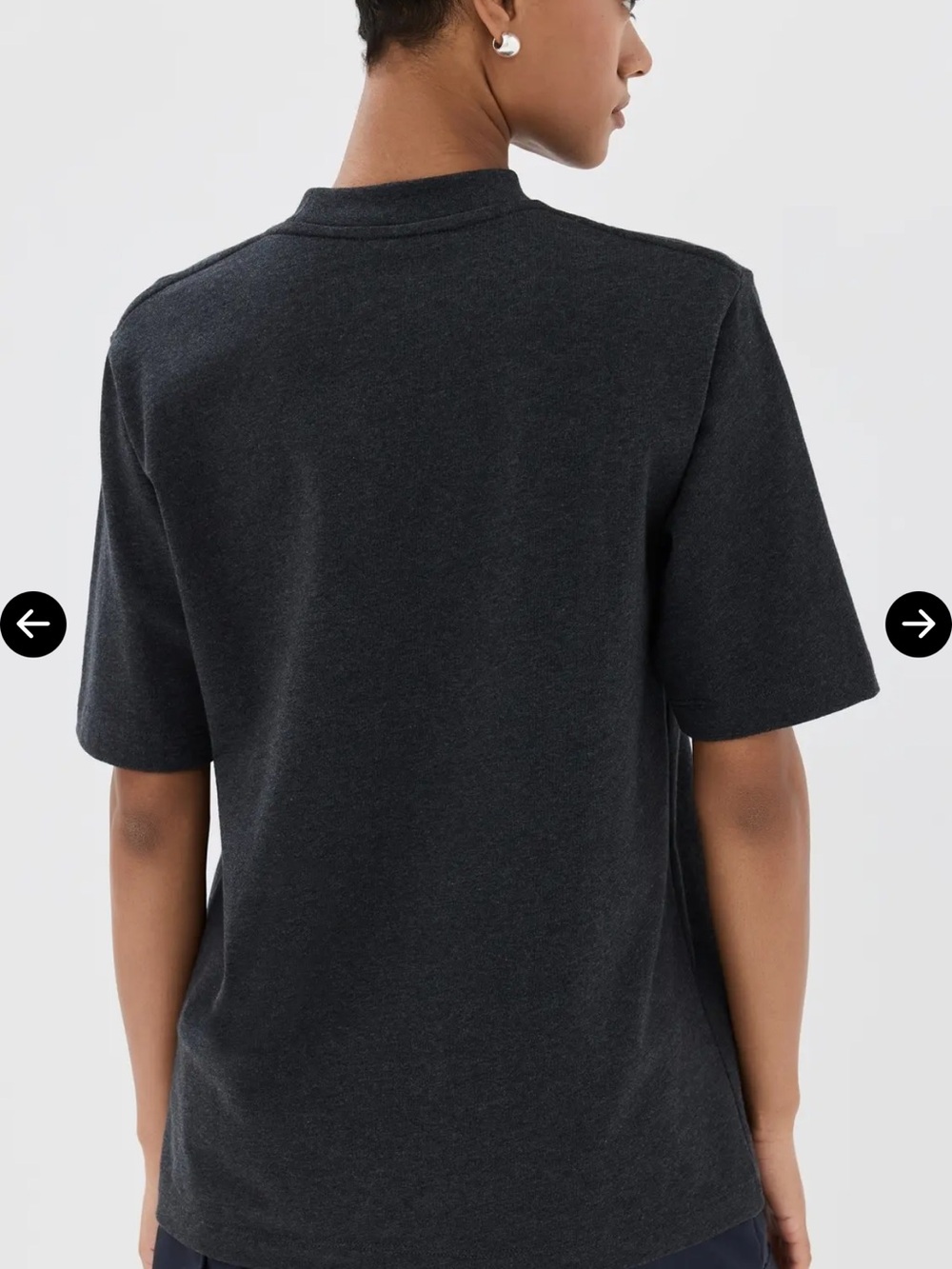 Tibi Charcoal Perfect Tee - Picture 6 of 6